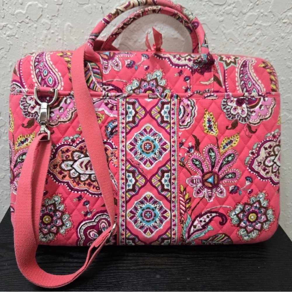 Vera Bradley Pink Floral Laptop Bag